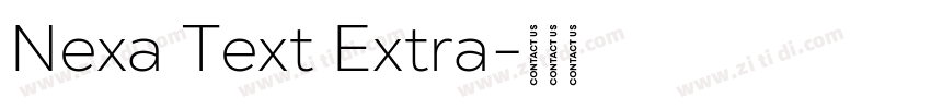 Nexa Text Extra字体转换 Nexa Text Extra字体转换
